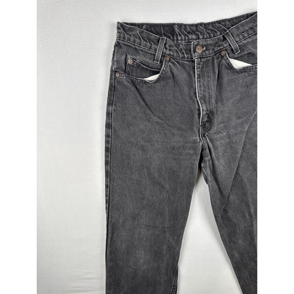 Vintage 90s Levi's 550 Student Relaxed Fit Black Jeans Orange Tab 28x30 - Picture 6 of 15